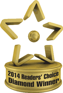 2014 Readers' Choice Diamond Winner trophy